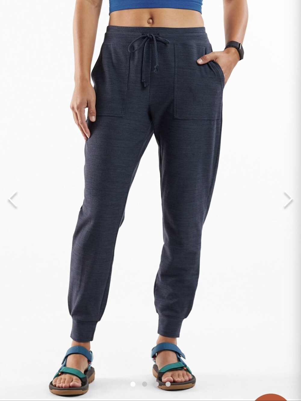 Toad&Co. Hibernation Joggers. Heathered Navy. Size Medium